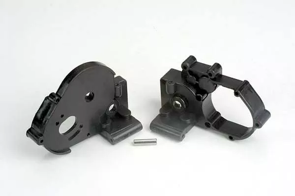 Black Gearbox Halves (L&R) with Idler Gear Shaft