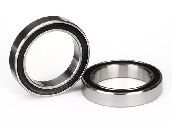 Black Rubber Sealed Ball Bearings (15x21x4mm) (2)