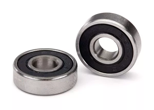 Black Rubber Sealed Ball Bearings (6x16x5mm) (2)