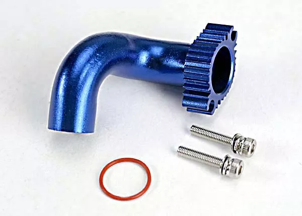 Blue-Anodized Aluminum Header (for Rear Exhaust Engines Only) (TRX 2.5, 2.5R, 3.3)