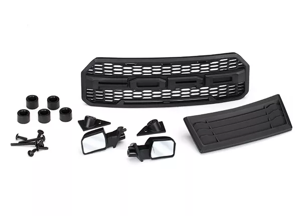 Body Accessories Kit, 2017 Ford Raptor (Includes Grille, Hood Insert, Side Mirrors, & Hardware)