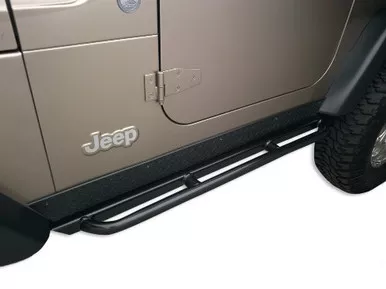 Body Armor TJ-4121 Black Steel RockCrawler Side Guards for Jeep TJ (Pair)