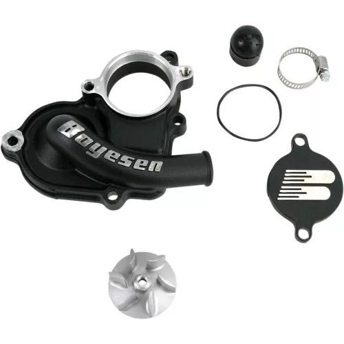 Boyesen Supercooler Black Water Pump Cover & Impeller Kit (WPK-26AB)