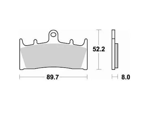 Braking CM66 High Performance Brake Pads (764CM66)