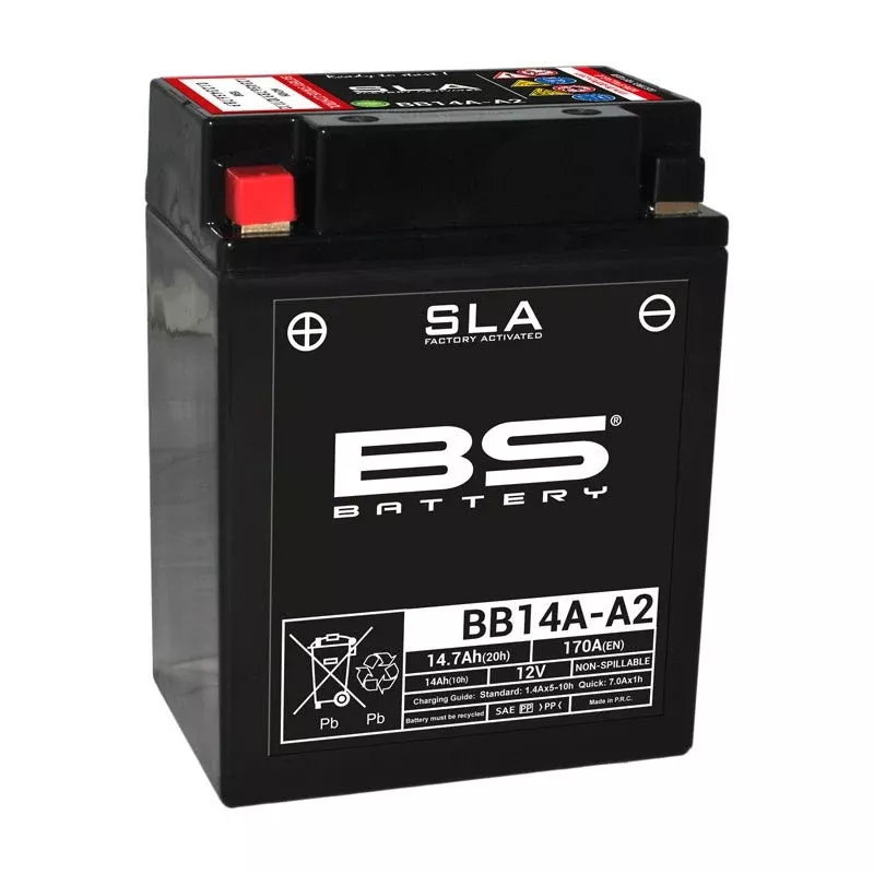 BS Battery BB14A-A2 12V Battery With Acid Pack