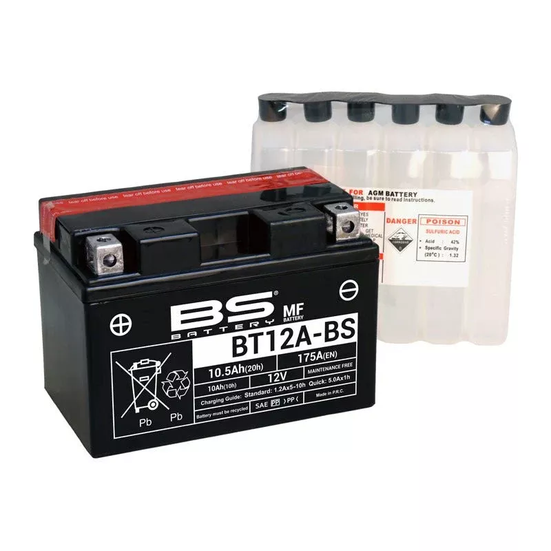 BS Battery BT12A-BS Maintenance Free 12V Battery