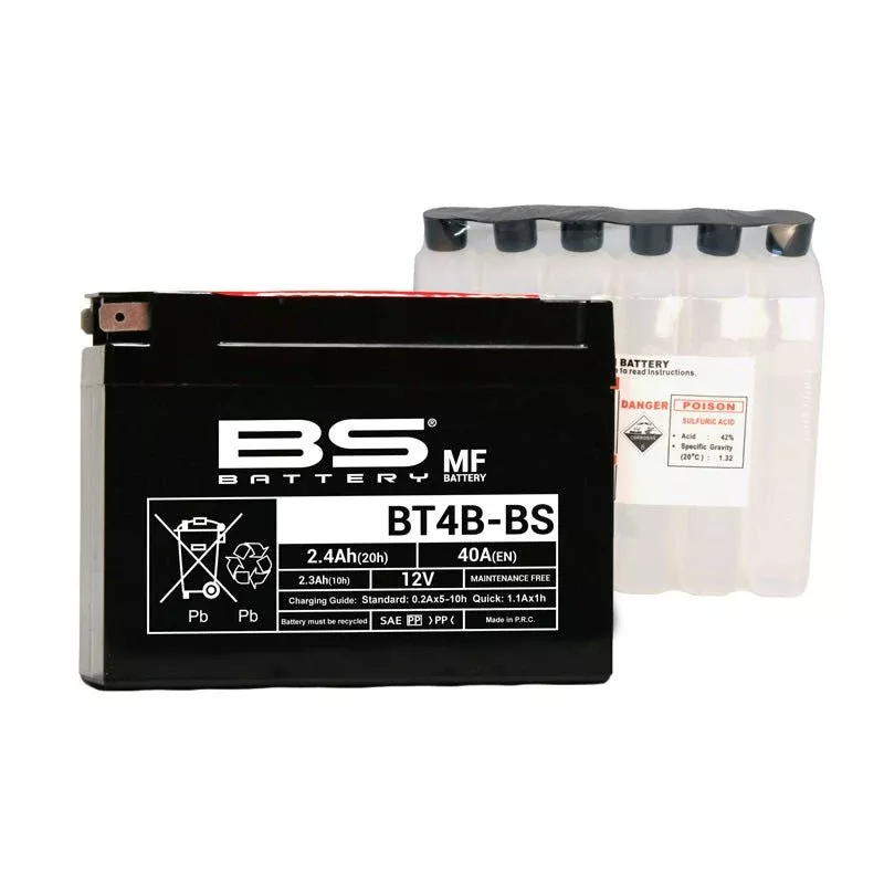 BS Battery BT4B-BS Maintenance Free 12V Battery
