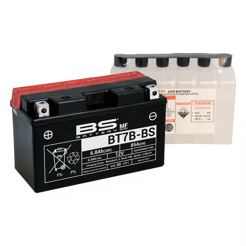 BS Battery BT7B-BS Maintenance Free 12V Battery