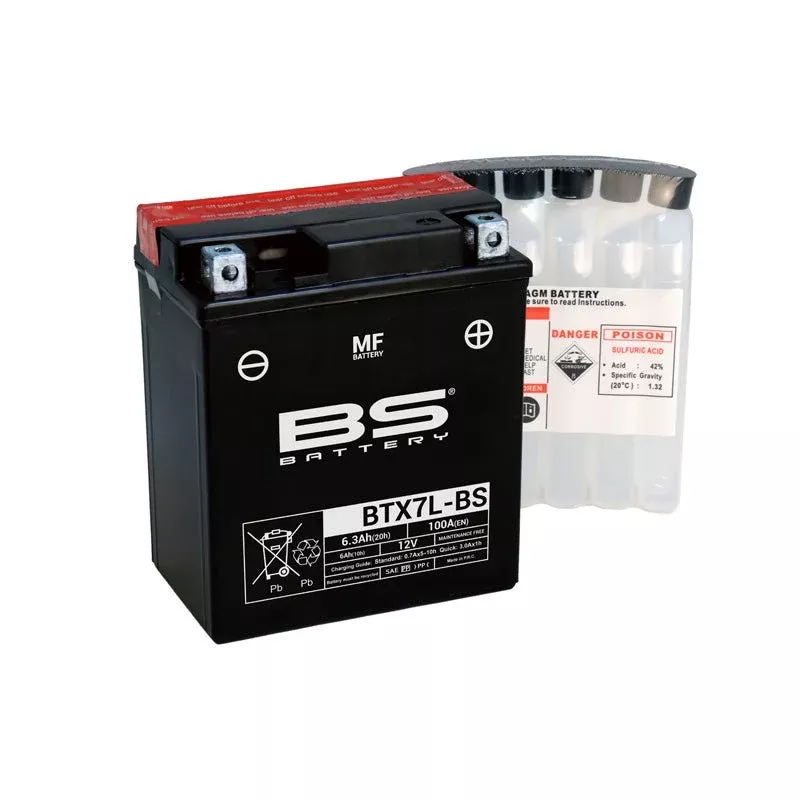 BS Battery BTX7L-BS Maintenance Free 12V Battery
