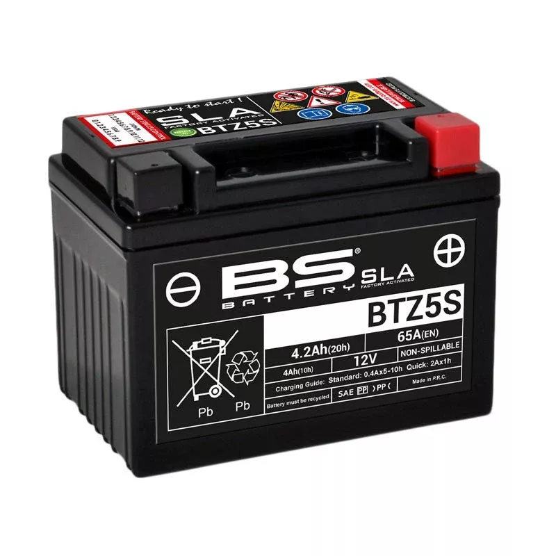 BS Battery BTZ5S Sla, Factory Activited 12V Battery