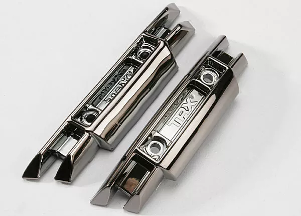 Bumpers, Front & Rear (Black Chrome)