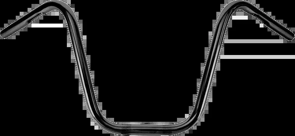 Burly Brand 1″ Narrow Bottom Ape Hanger Handlebar – 12″ – Black