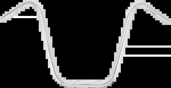 Burly Brand 1″ Narrow Bottom Ape Hanger Handlebar – 14″ – Chrome