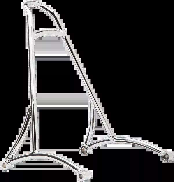Burly Brand 13" Sissy Bar - Short - Chrome - HD Dyna