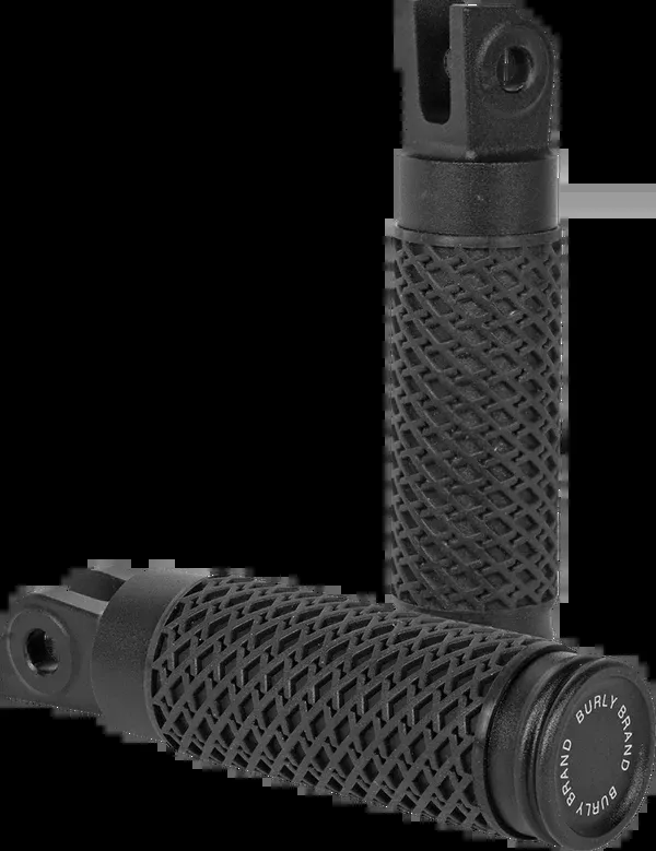Burly Brand Slash Cut – Rider Foot Pegs – Black