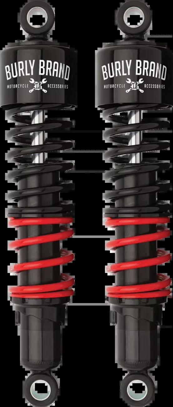 Burly Brand Stiletto Shock - 13" - Black/Red - Heavy Duty