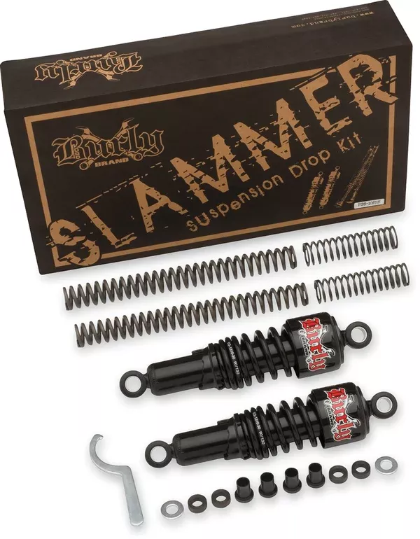 Burly Brand Suspension Kit - Slammer - Black - FXD