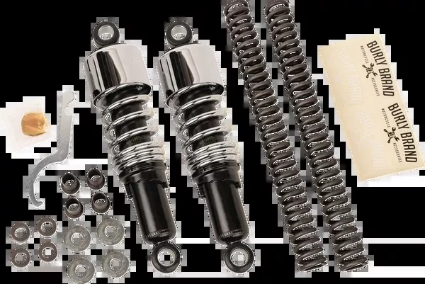 Burly Brand Suspension Kit – Slammer – Chrome – ’80 – ’16 FLHT