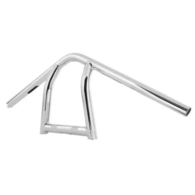 Burly The Jim Chrome Handle Bar 11" Rise 1" Tube (B12-6041C)