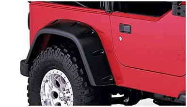 Bushwacker 10030-07 Rear Black Pocket Style Fender Flares for 97-06 Wrangler TJ