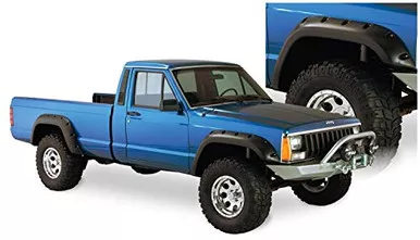 Bushwacker 10912-07 Black Cutout Style Textured Finish 4-Piece Fender Flare Set