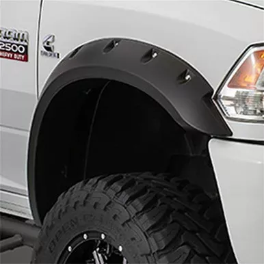 Bushwacker 40091-02 Max Coverage Pocket/Rivet Style Smooth Front Fender Flares