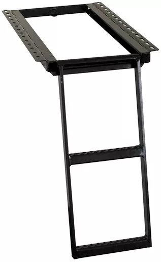 Buyers Products 5232000 Black 2-Rung Retractable Truck Step