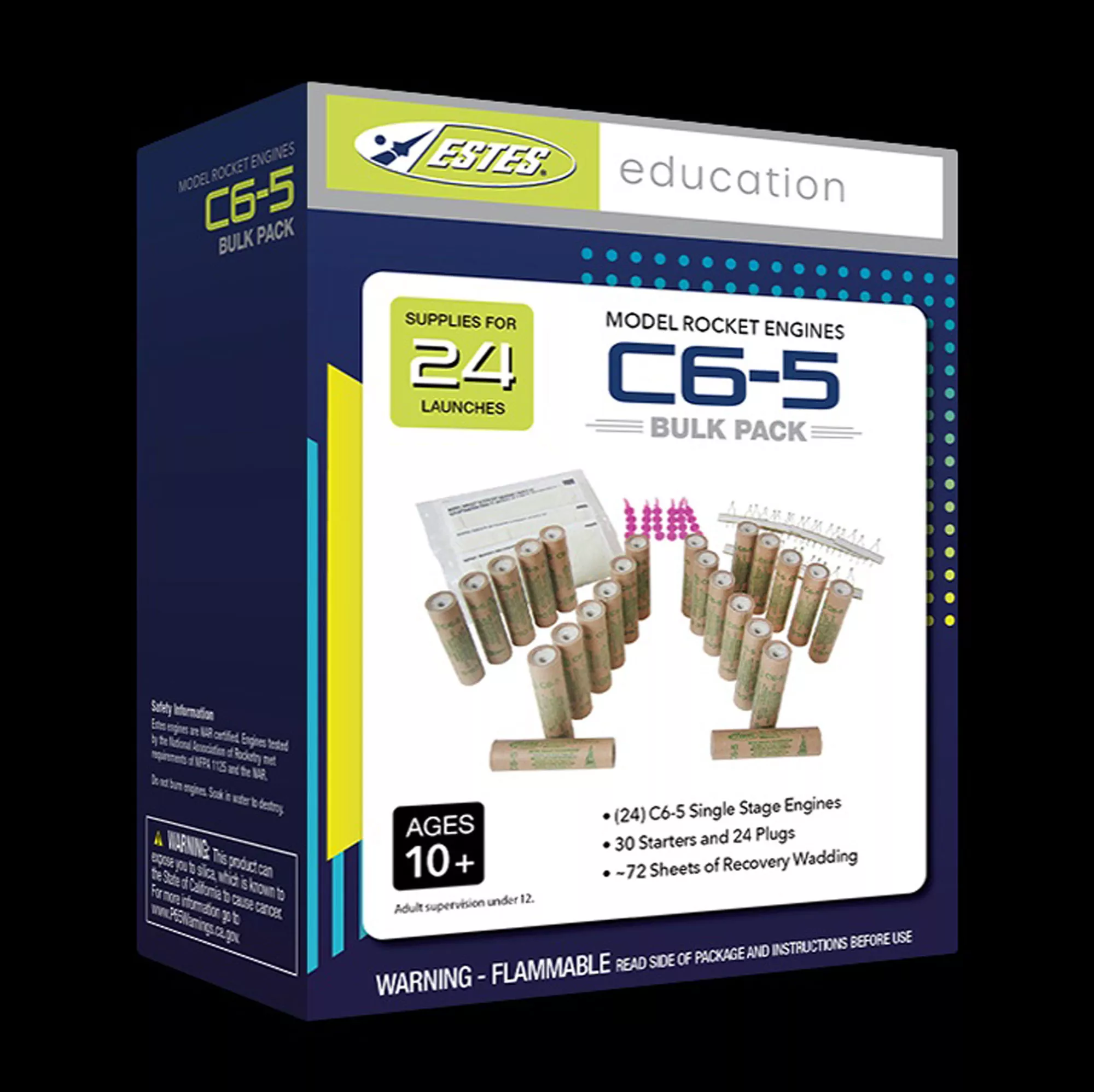 C6-5 Model Rocket Engines, Bulk Pack (24pk)