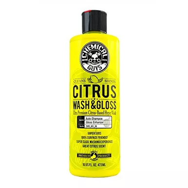 Chemical Guys CWS_301_16 Wash & Gloss Foaming Car Wash Soap, 16oz, Citrus Scent