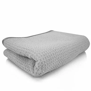 Chemical Guys MIC_781_01 Waffle Weave Gray Matter Microfiber Drying Towel