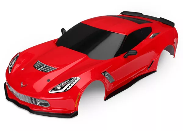 Chevrolet Corvette Z06 Body (Painted, Decals Applied) (Graphite, Red, or Blue)