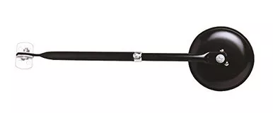 CIPA 49704 5" Round Mirror fits Jeep CJ2A CJ3A CJ3B CJ5 CJ6 Black