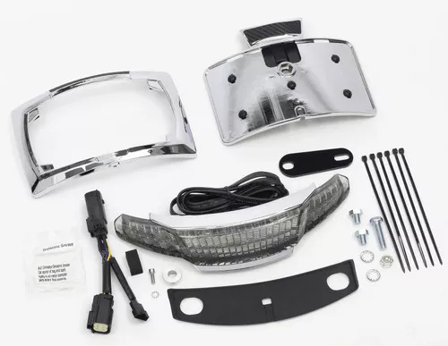 Ciro Chrome Latitude Taillight w/License Plate Holder (40051)