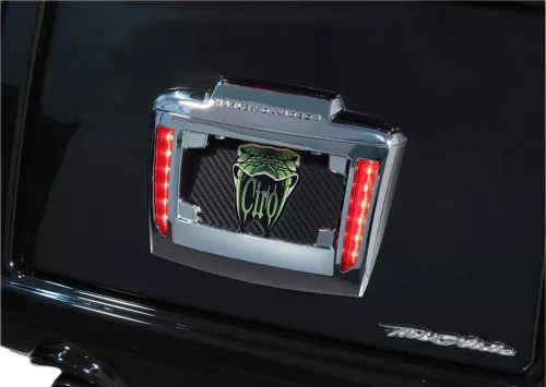 Ciro Lighted Chrome License Plate Frame Holder (40080)