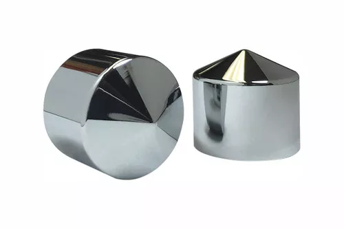Ciro Peaked Chrome Rocker Box Bolt Cap Set (6pk) (70007)
