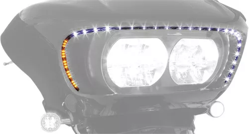 Ciro Road Blade LED Lighted Front Fairing Accent (45103)