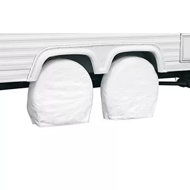 Classic Accessories 76230 Over Drive RV Wheel Covers 24"-27" Diameter Snow White