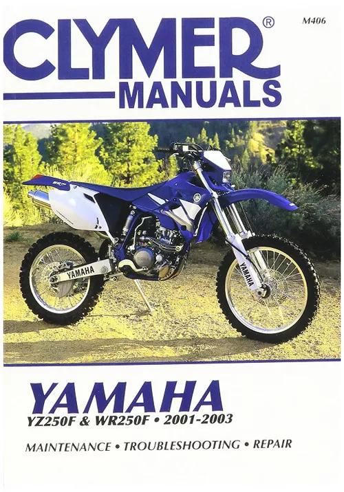 Clymer Repair/Service Manual for '01-03 Yamaha YZ250F / WR250F (M406)