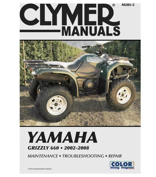 Clymer Repair/Service Manual for '02-08 Yamaha YFM660F Grizzly (M285-2)