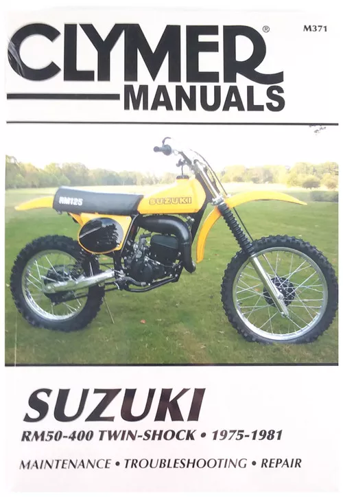 Clymer Repair/Service Manual '75-81 Suzuki RM50-400 Twin Shock (M371)