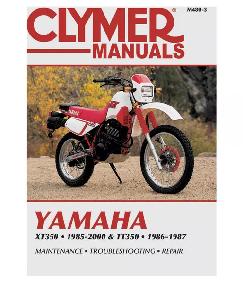 Clymer Repair/Service Manual '85-00 Yamaha XT350, '86-87 TT350 (M480-3)