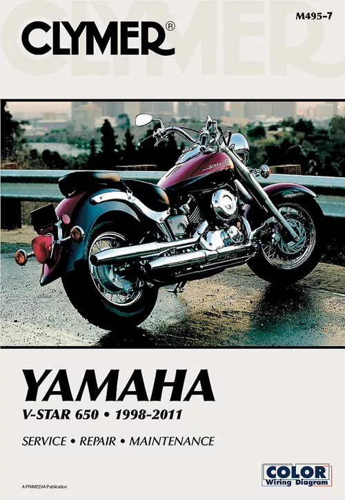 Clymer Repair/Service Manual '98-11 Yamaha V-Star XVS650 (M495-7)