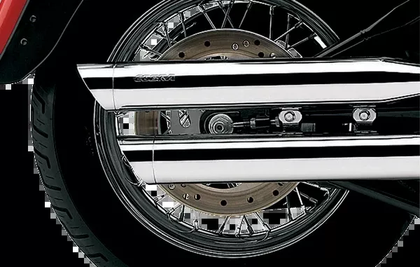 Cobra 3" Slip-On Mufflers - Chrome - '07-'17 FLSTF