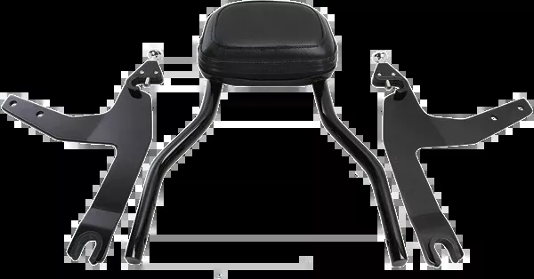 Cobra Backrest Kit - 14" - Black - Softail