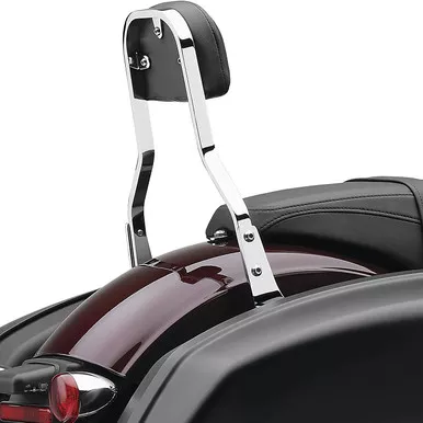 Cobra Boulevard Exhaust 602-2051 Detachable Backrest Kit - Short - Chrome