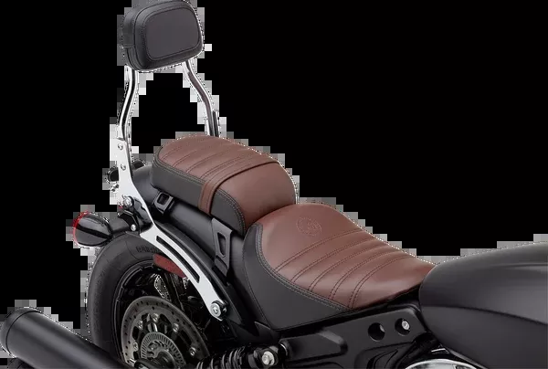 Cobra Detachable Backrest - Mini - Chrome - Bobber