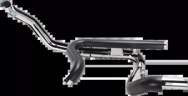 Cobra Powerport Dual Headpipes With Dual Bungs – Black
