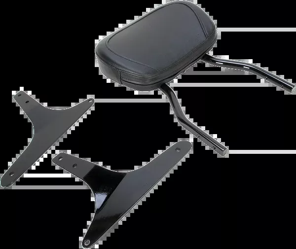 Cobra Round Sissy Bar - Standard - Black - Softail