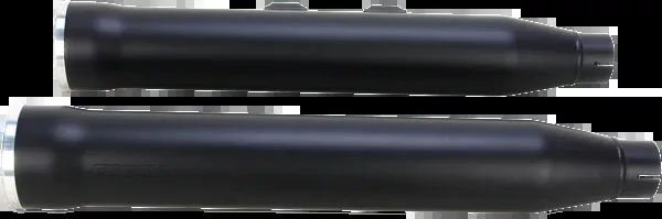 Cobra Slip-On Mufflers With Race Pro Tips - 3" - Black - '07-'17 FLSTN/FLSTSB/FLSS/FLSTFBS