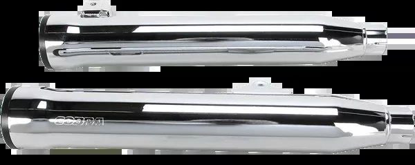Cobra Slip-On Mufflers With Race-Pro Tips - 3" - Chrome - FXDWG '10-'17
